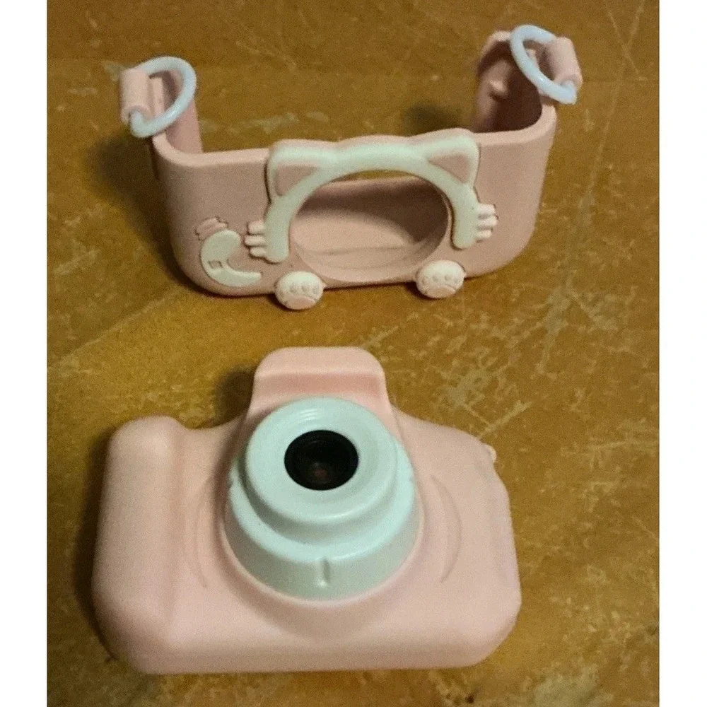 Kids Digital Camera Children LCD HD Rechargeable Pink Woof Good Dog New Open Box